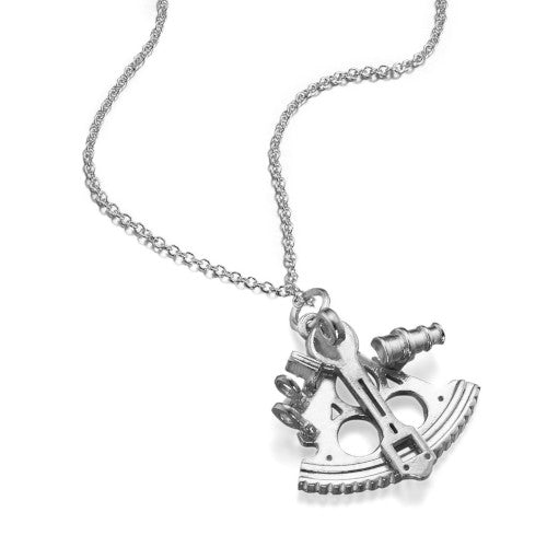 Sextant Silver Necklace