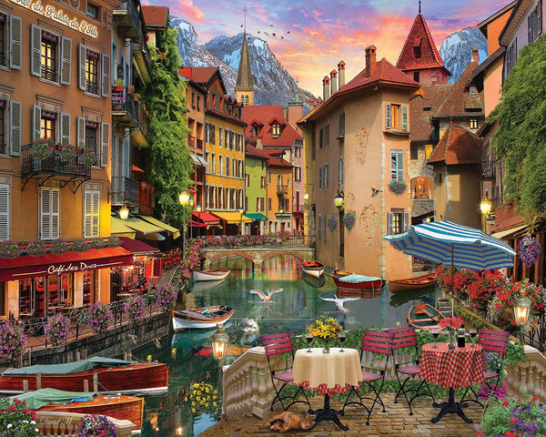 Sunset on the Canal 1000 Piece Puzzle