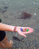 Abby's bracelet is fully broken-in